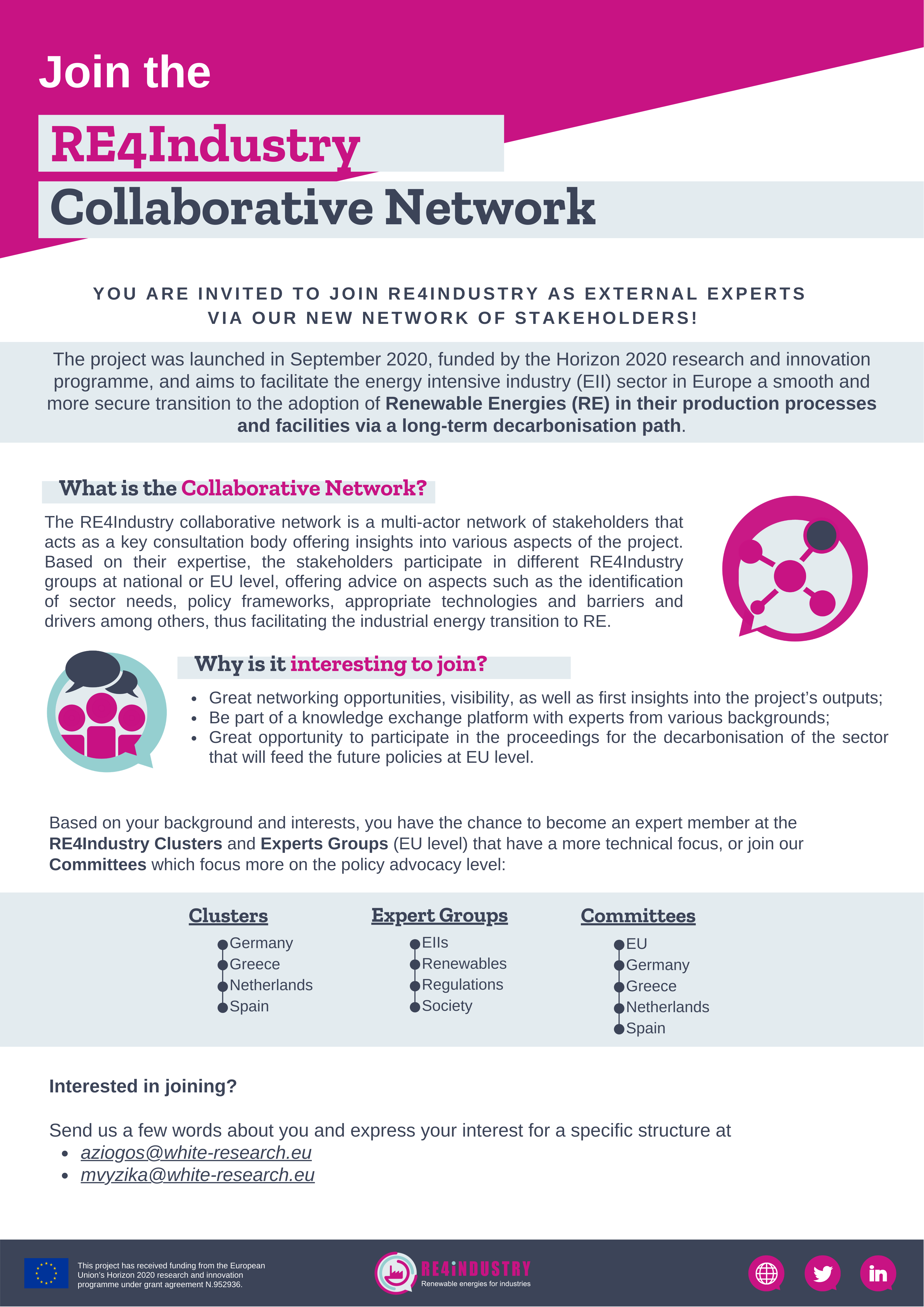 RE4Industry Collaborative network leaflet